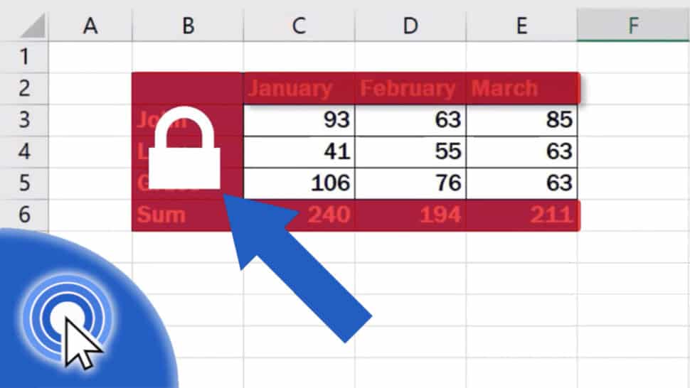 How To Lock Cells In Excel