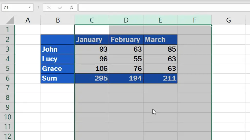how unhide first column in excel