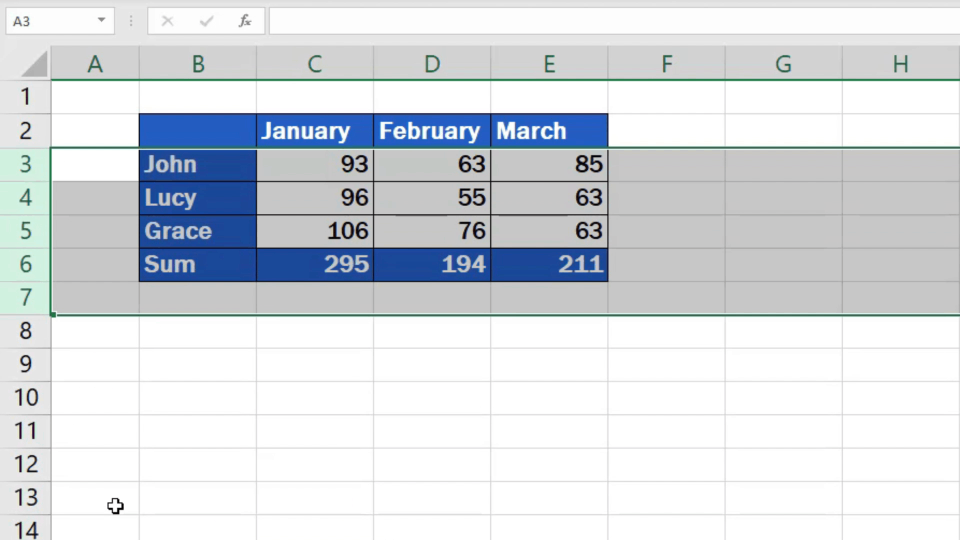 How to Unhide Rows in Excel