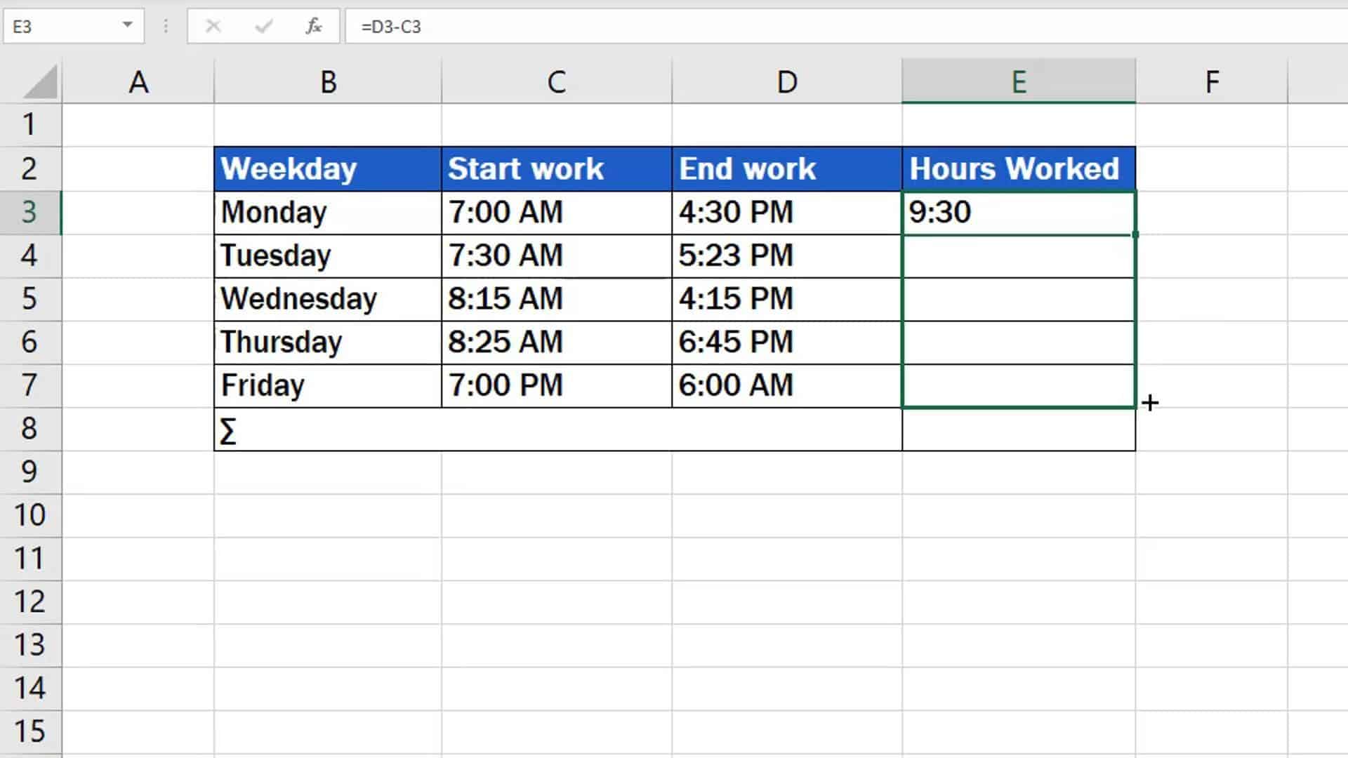 Час excel. How to calculate PC working hours app.