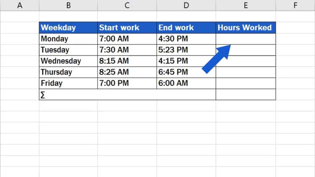 Calculate Hours Worked In Excel Template Printable Templates