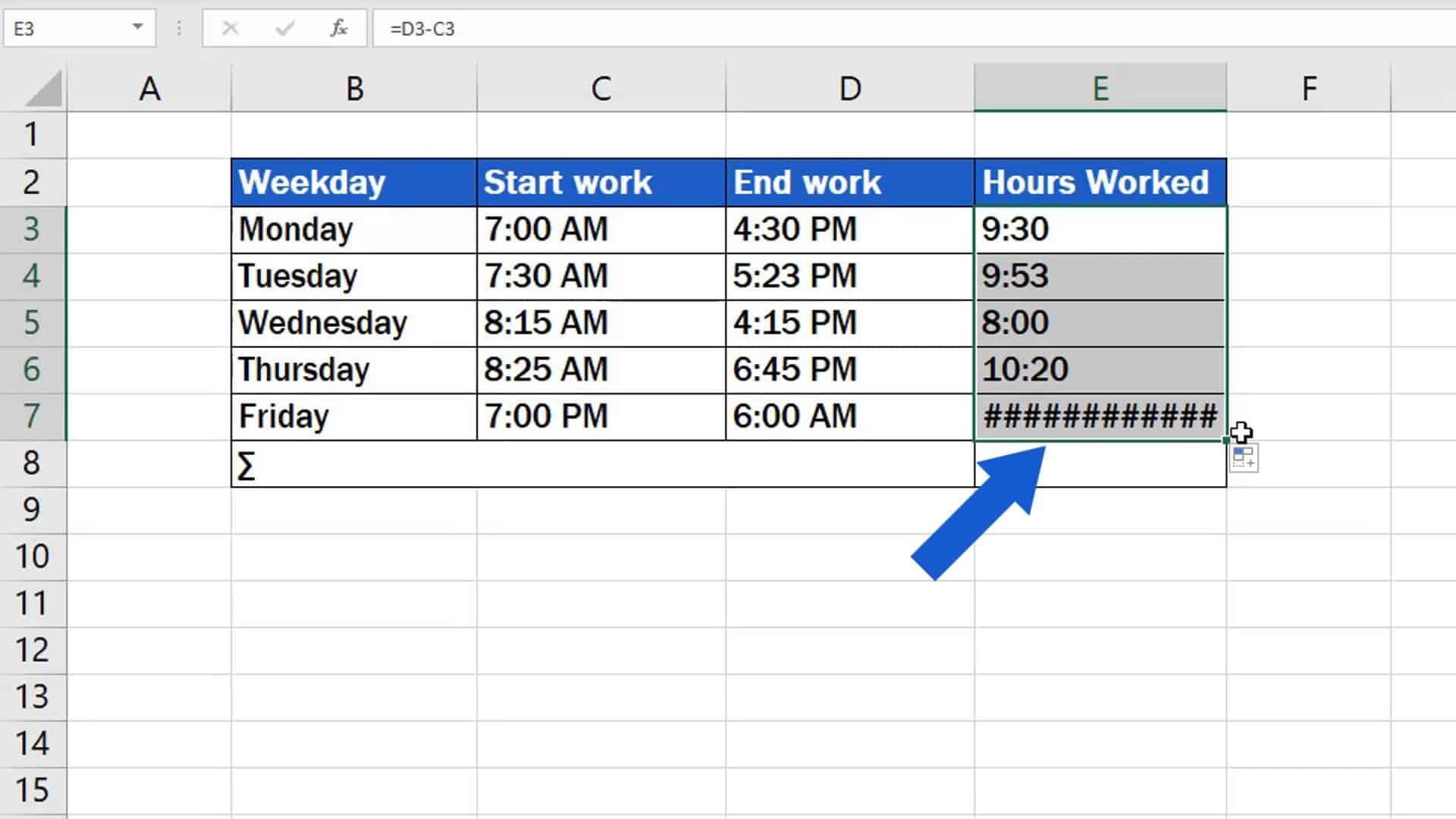 How To Calculate Hours With Excel Haiper