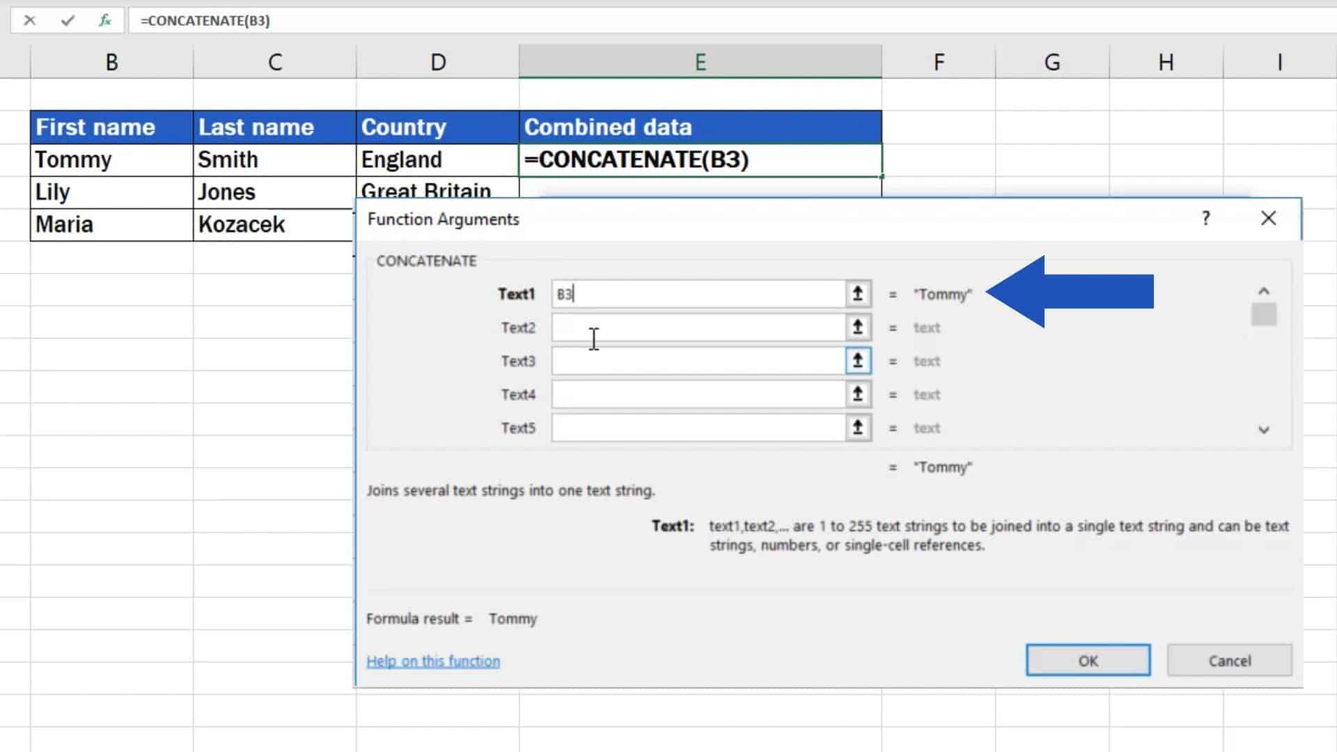 How to Combine Cells in Excel