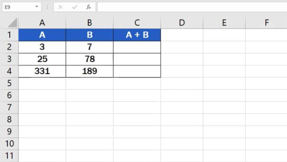 how-to-add-numbers-in-excel-basic-way