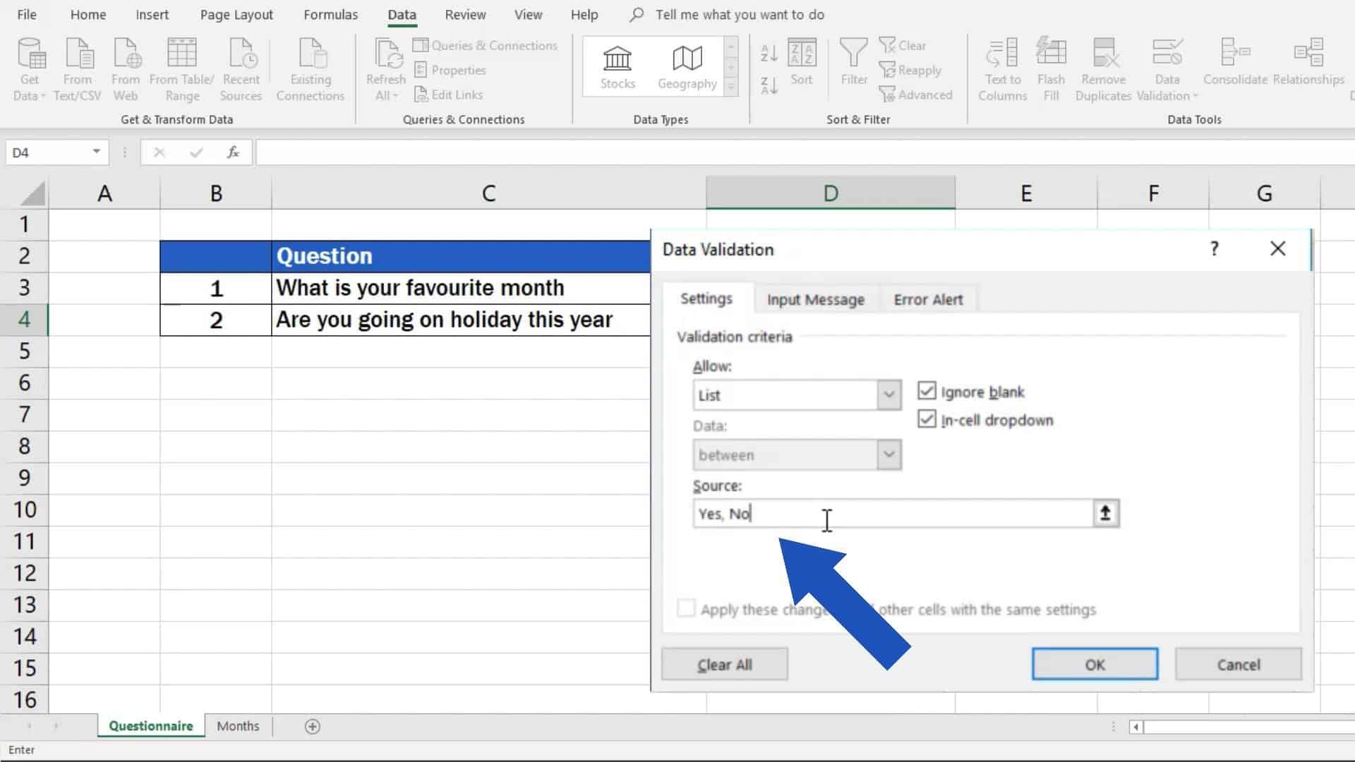 How to Create Drop-Down List in Excel