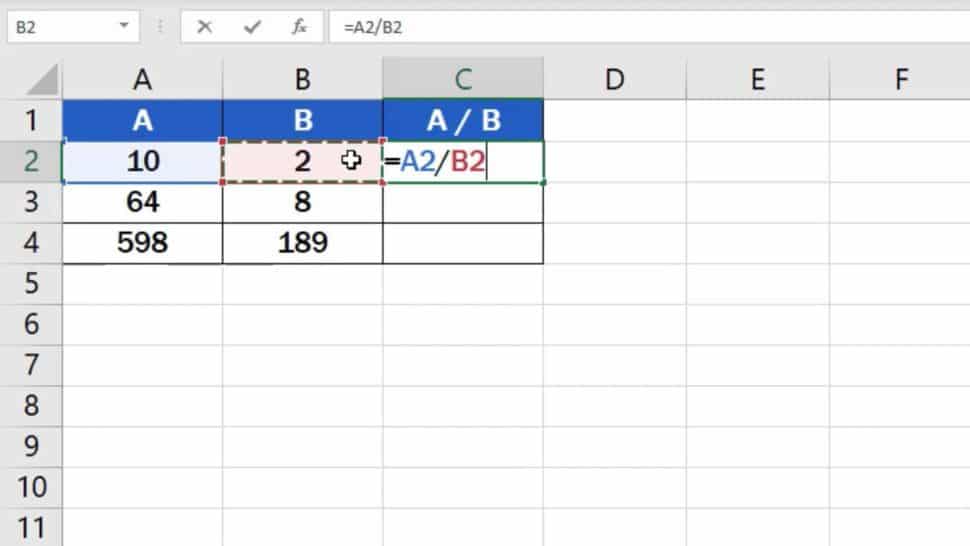 how-to-divide-numbers-in-excel-basic-way