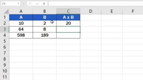 How to Multiply Numbers in Excel (Basic way)