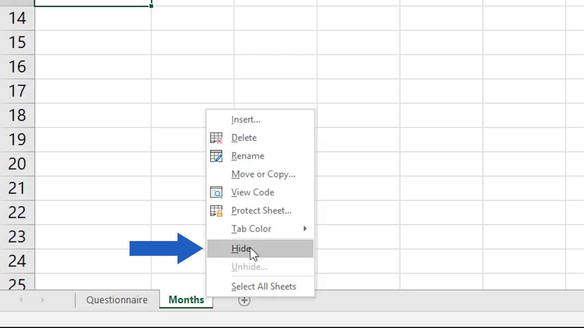 How To Hide Sheets In Excel 8492