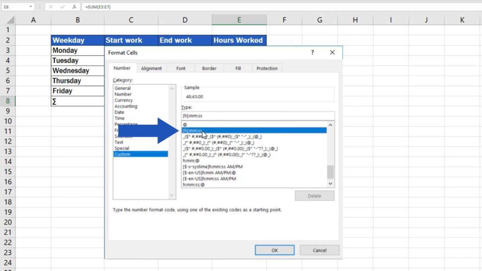 How to Sum Time in Excel