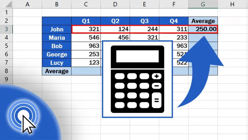 How to Calculate the Average in Excel