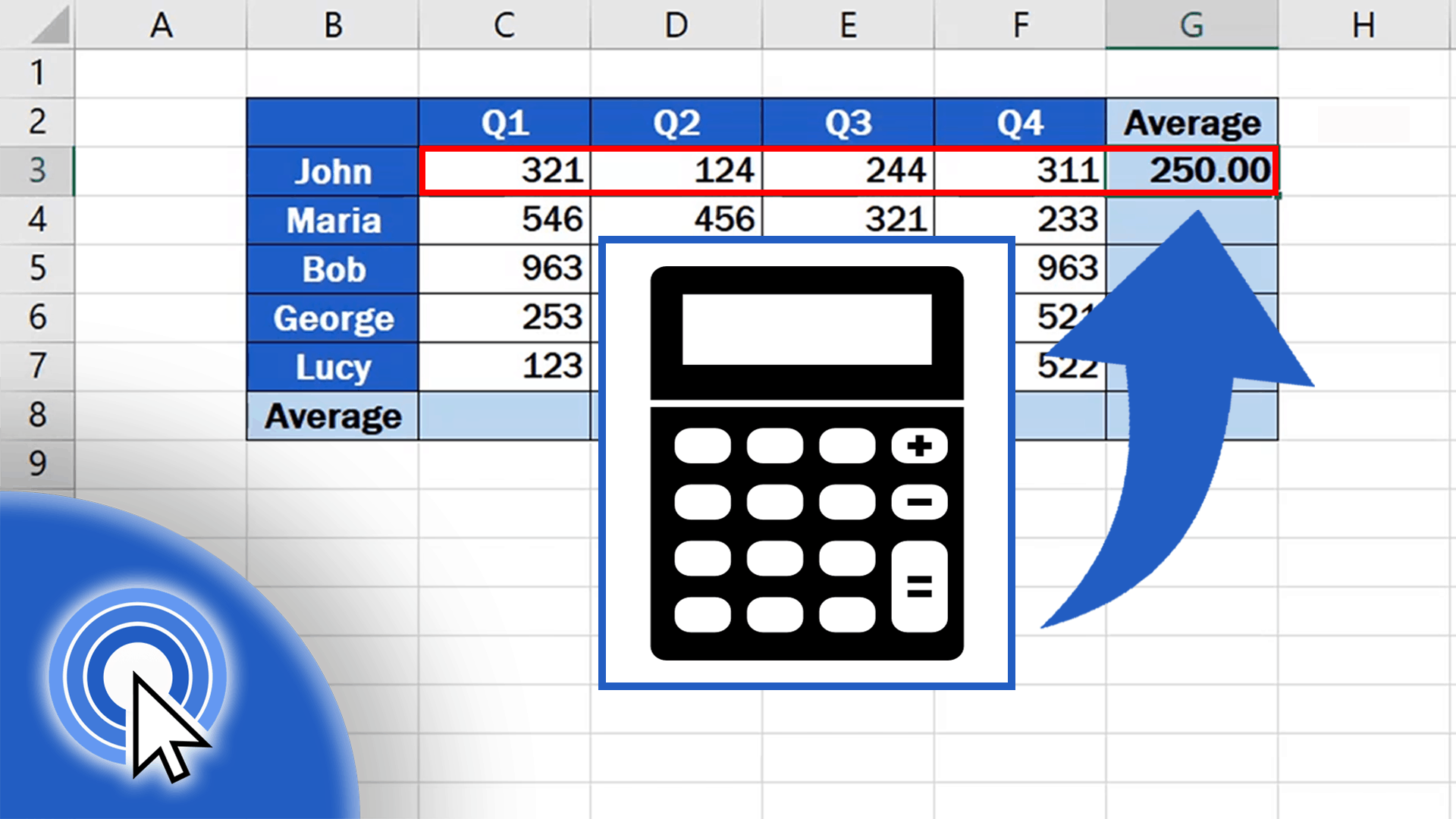 How to Calculate an Average in Excel