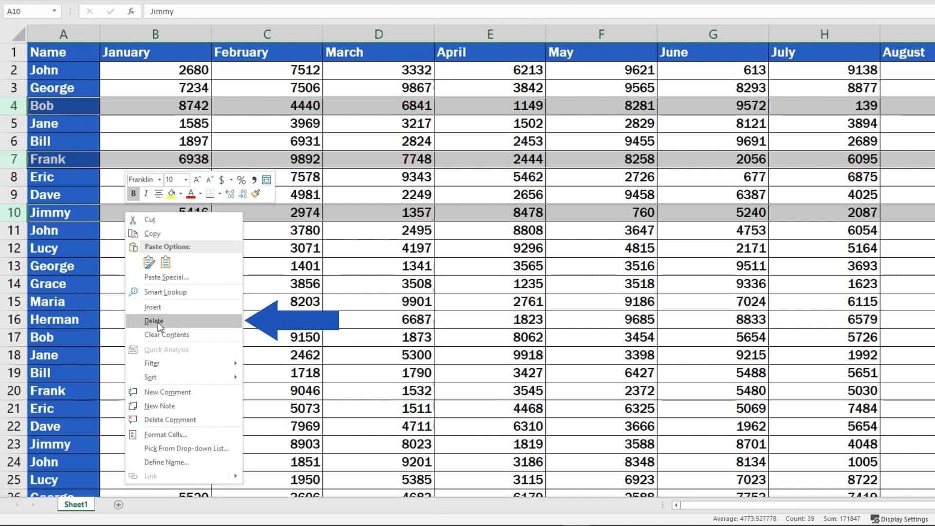 how-to-delete-rows-in-excel