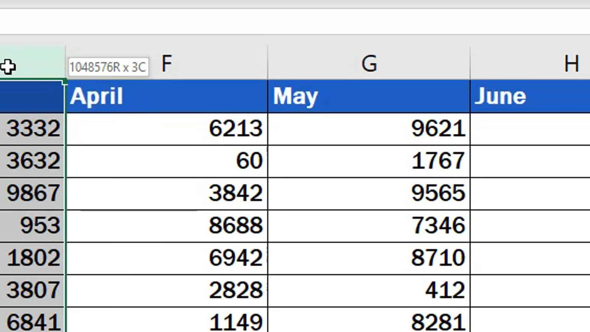 How to Insert Column in Excel