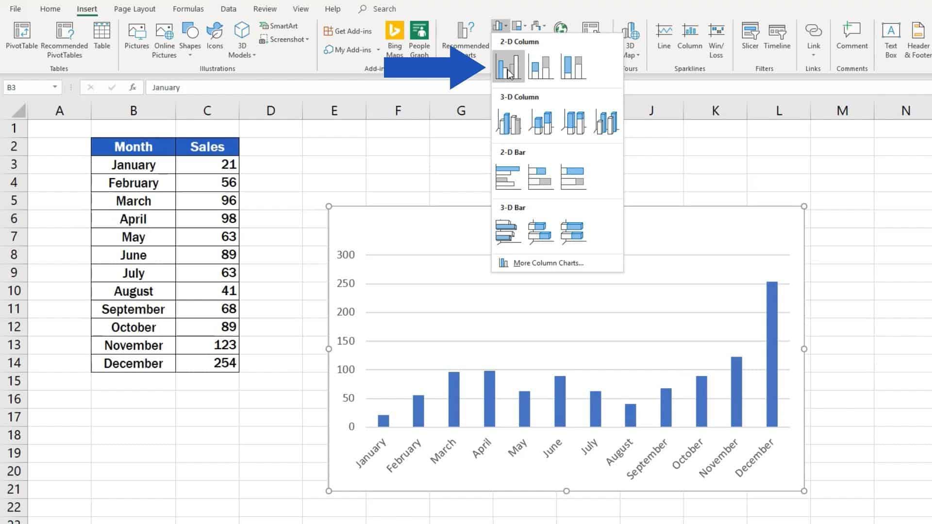 How to Make a Bar Graph in Excel