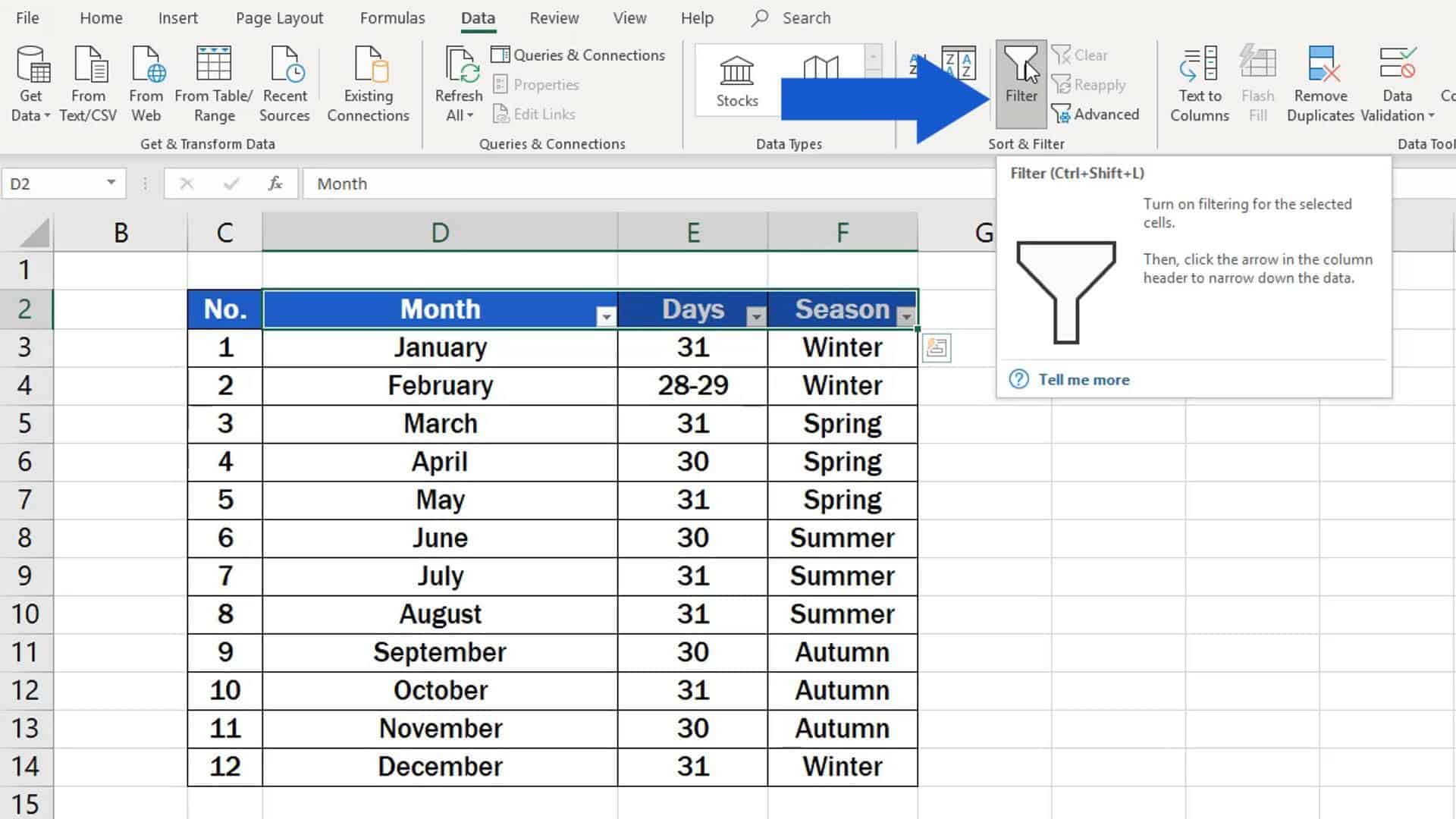 How to Clear or Remove Filter in Excel