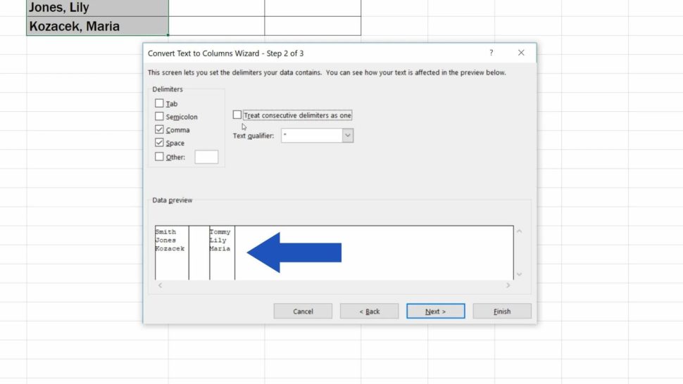 How To Separate Names In Excel 4039
