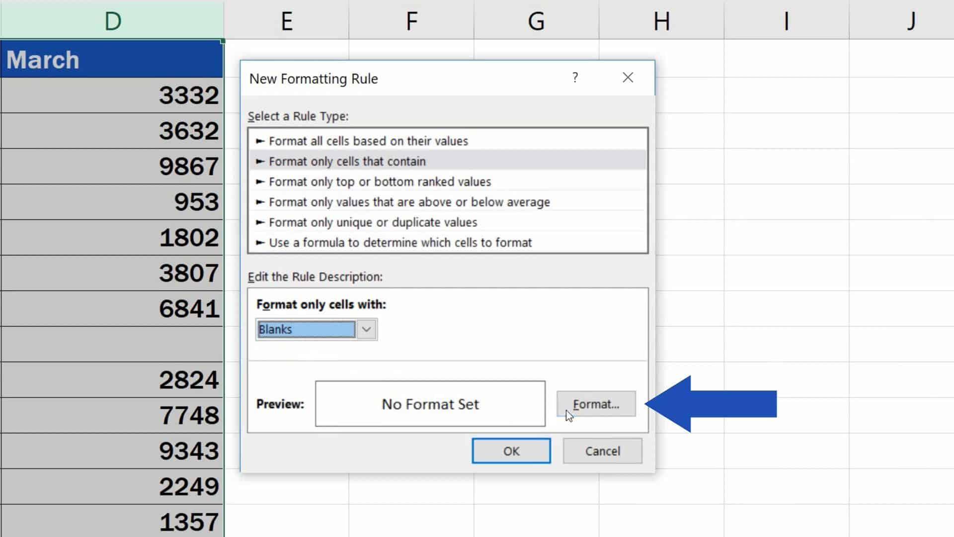 How To Highlight Blank Cells In Excel Conditional Formatting 