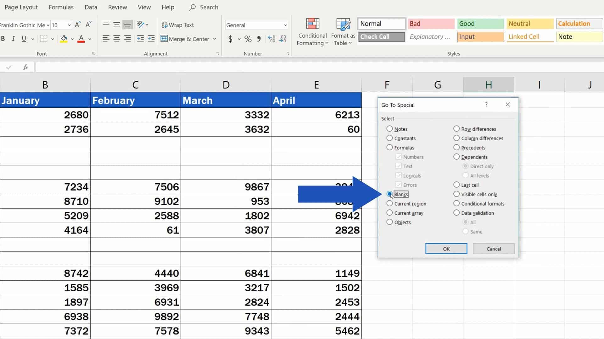 How To Remove Blank Rows In Excel Basic 7350