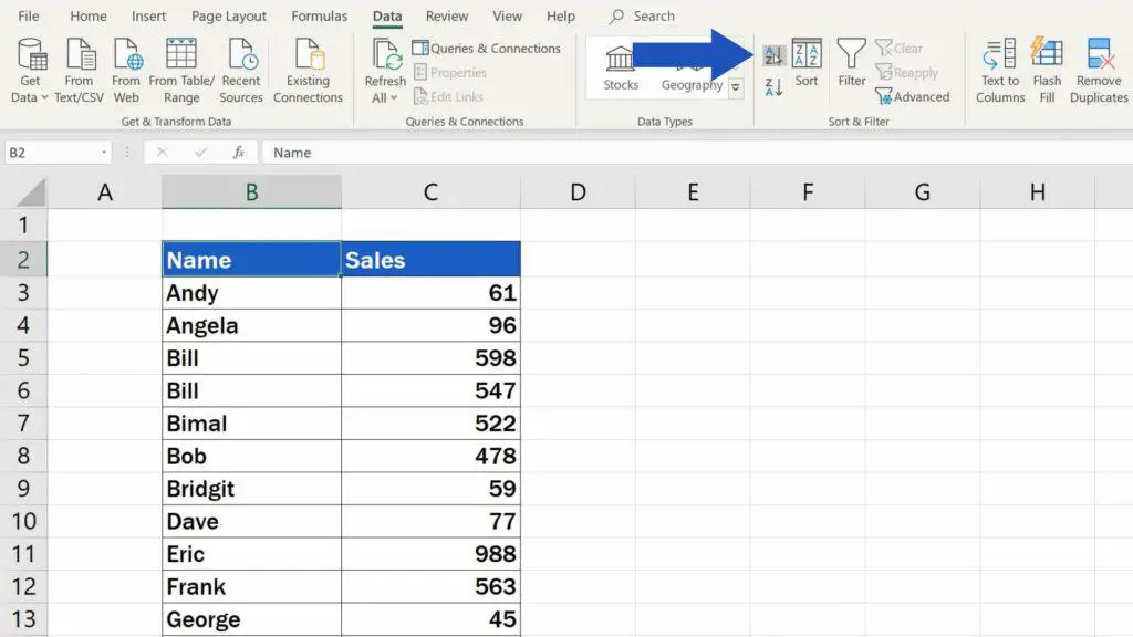 How To Sort Alphabetically In Excel