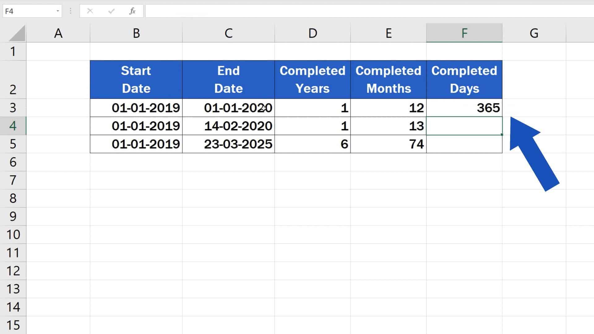 excel formula to add days to date