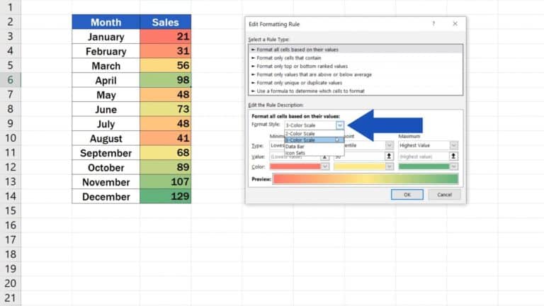 how-to-use-color-scales-in-excel-conditional-formatting