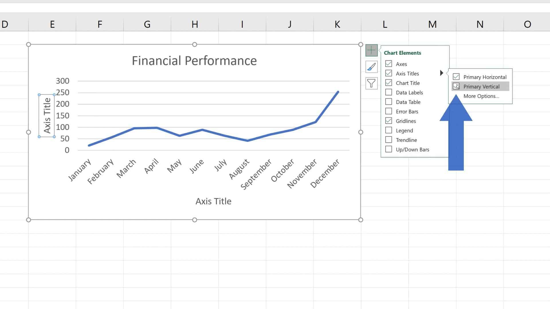 How to Add Axis Titles in Excel