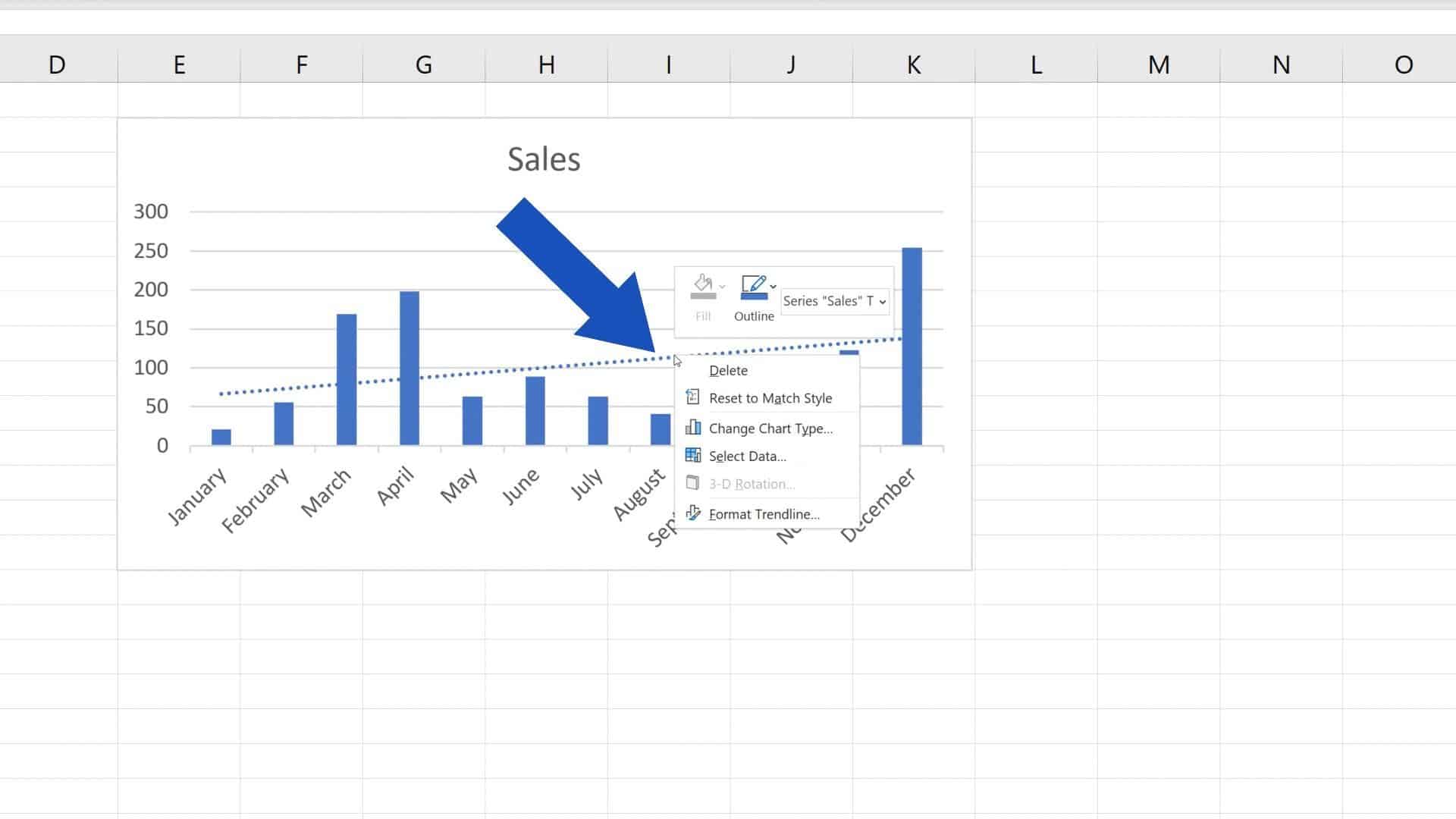 How to Add a Trendline in Excel