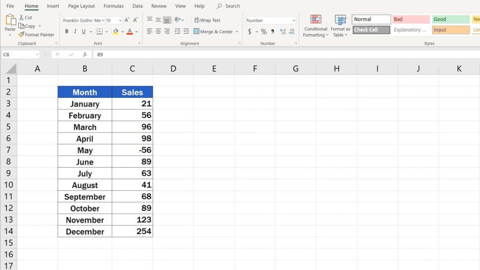 Try out Data Bars in Excel for clear graphical data representation