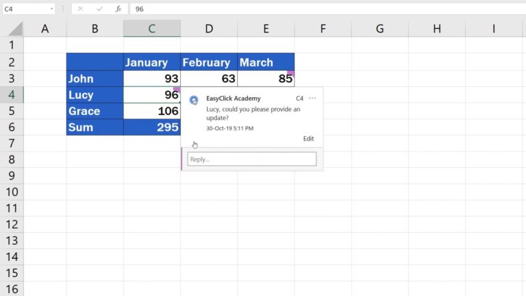 How to Insert Comment and Note in Excel