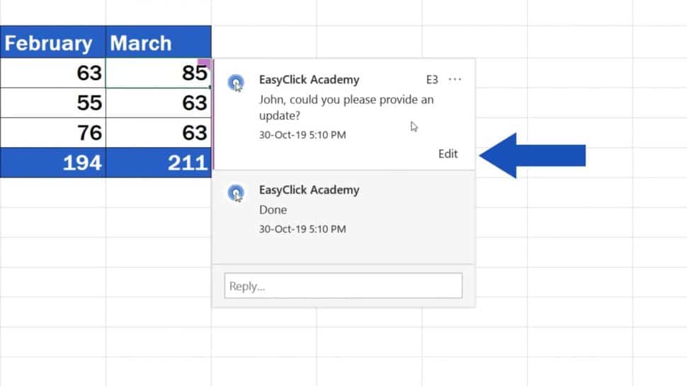 How to Insert Comment and Note in Excel