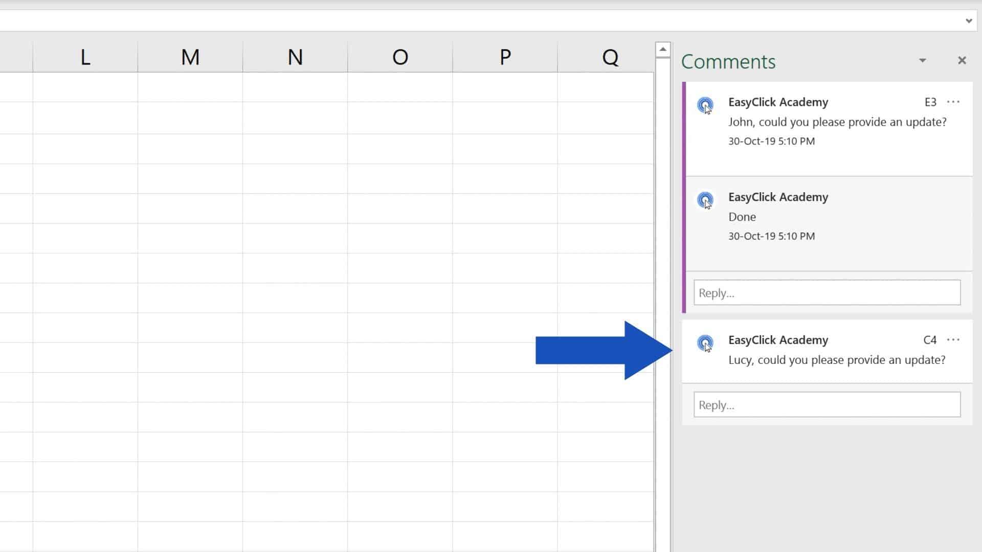 How to Insert Comment and Note in Excel