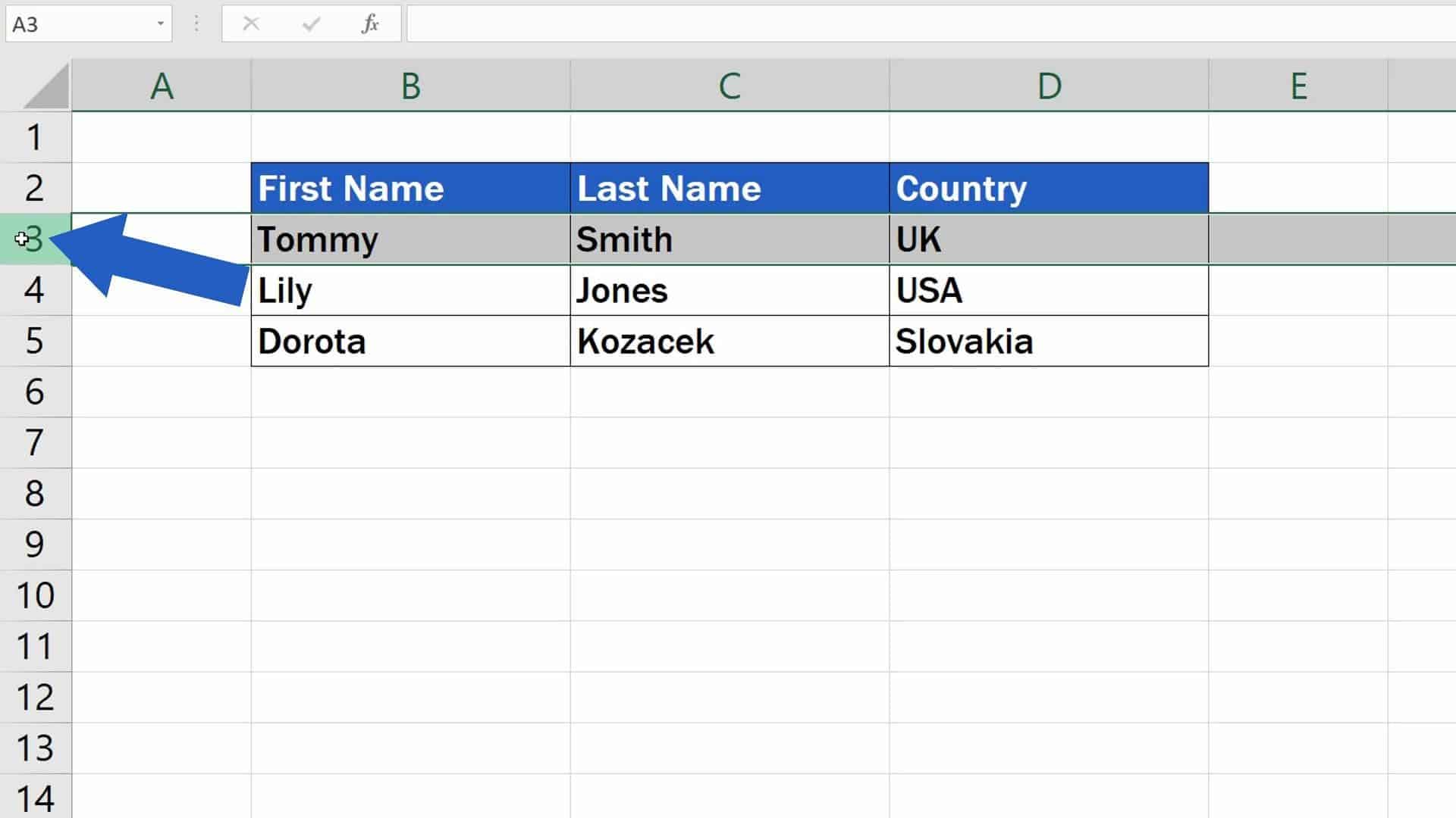 How To Move Rows In Excel