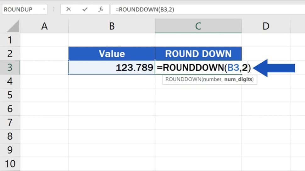 Excel Vba Round Down To 2 Decimal Places