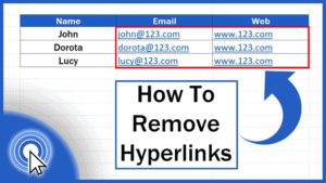 how to remove hyperlink in excel 2007