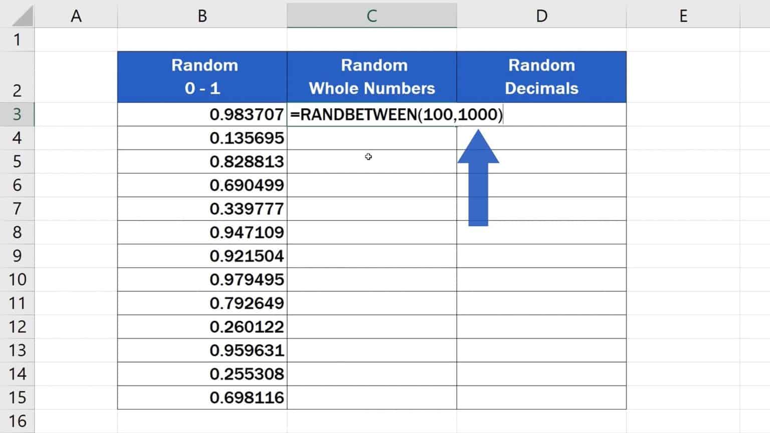 How To Generate Random Numbers In Excel (3 Different Ways)