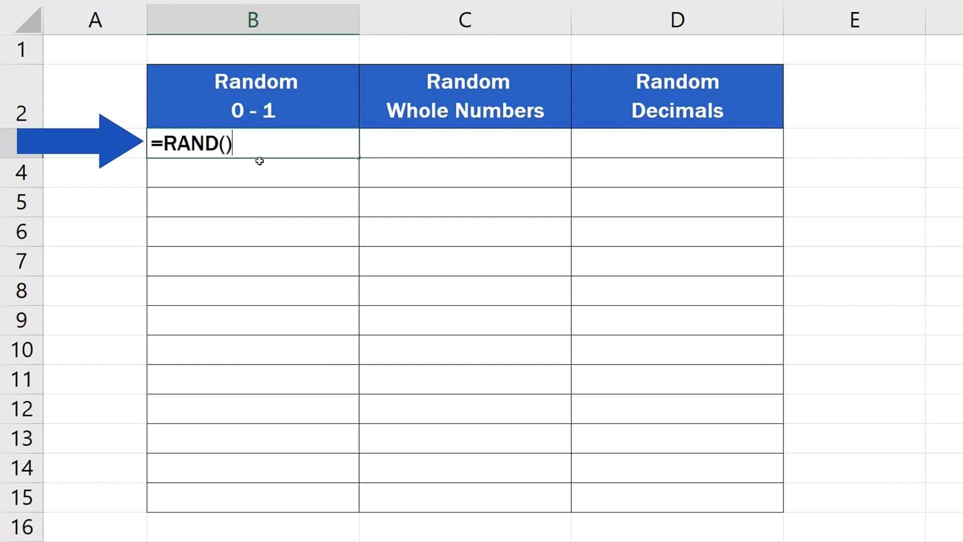 How To Generate Random Numbers In Excel (3 Different Ways)