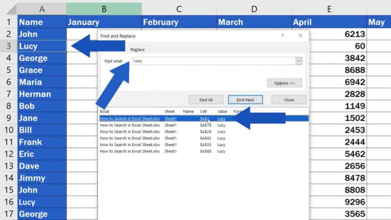 how-to-search-in-excel-sheet