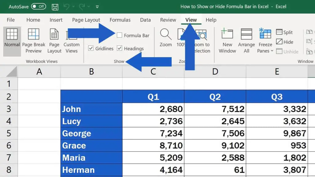 Download How To Display Formula Bar In Excel Tips Formulas