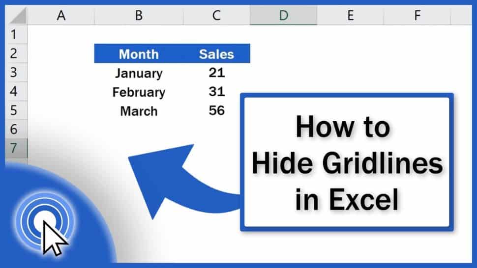 How To Remove Gridlines In Excel We Can Do Either Of These Two 