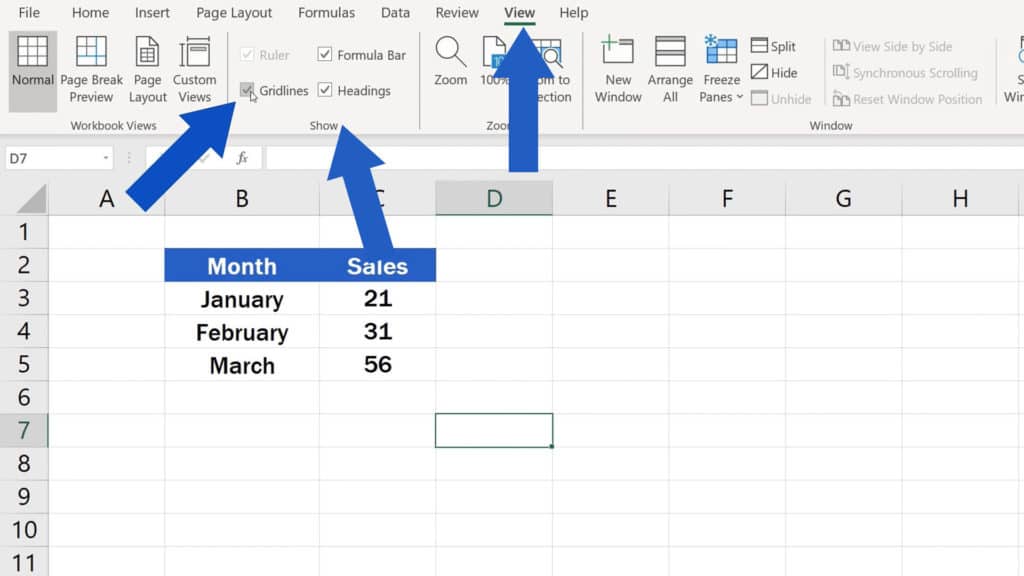 How To Hide Gridlines In Excel