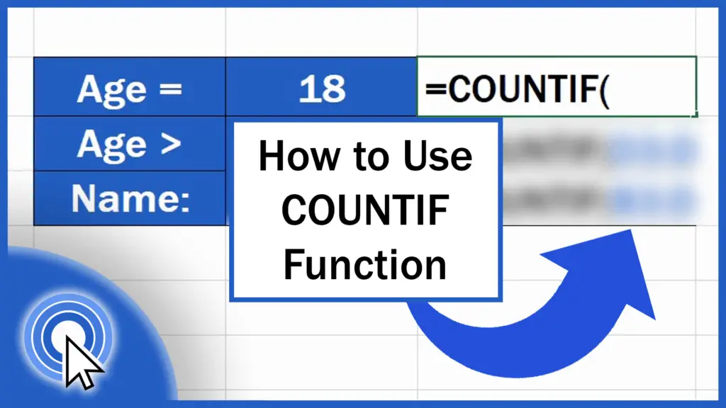 How To Use The Countif Function In Excel 9521