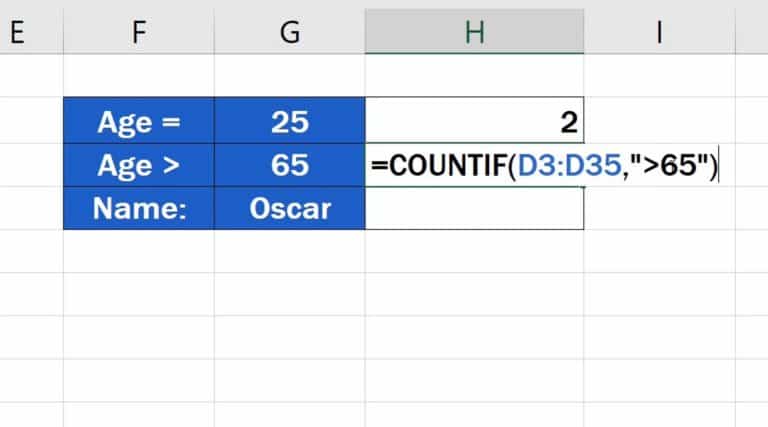 How To Use The Countif Function In Excel 8247