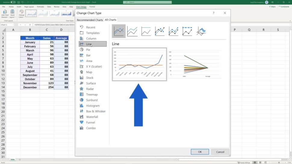 How To Add Average Line In Excel Scatter Plot