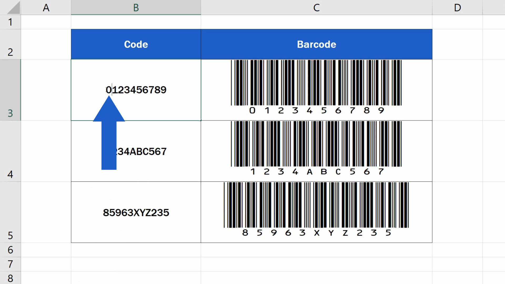 How To Change Number To Barcode Using Excell Curry Againto