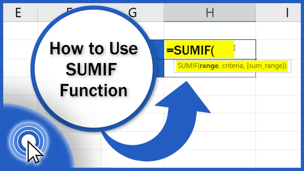 How To Use SUMIF Function In Excel Step By Step 