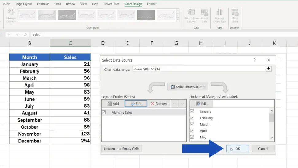 How to Rename a Legend in an Excel Chart