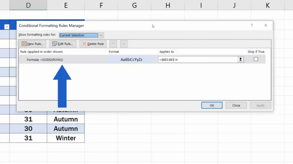 excel highlight every other row automatiucally