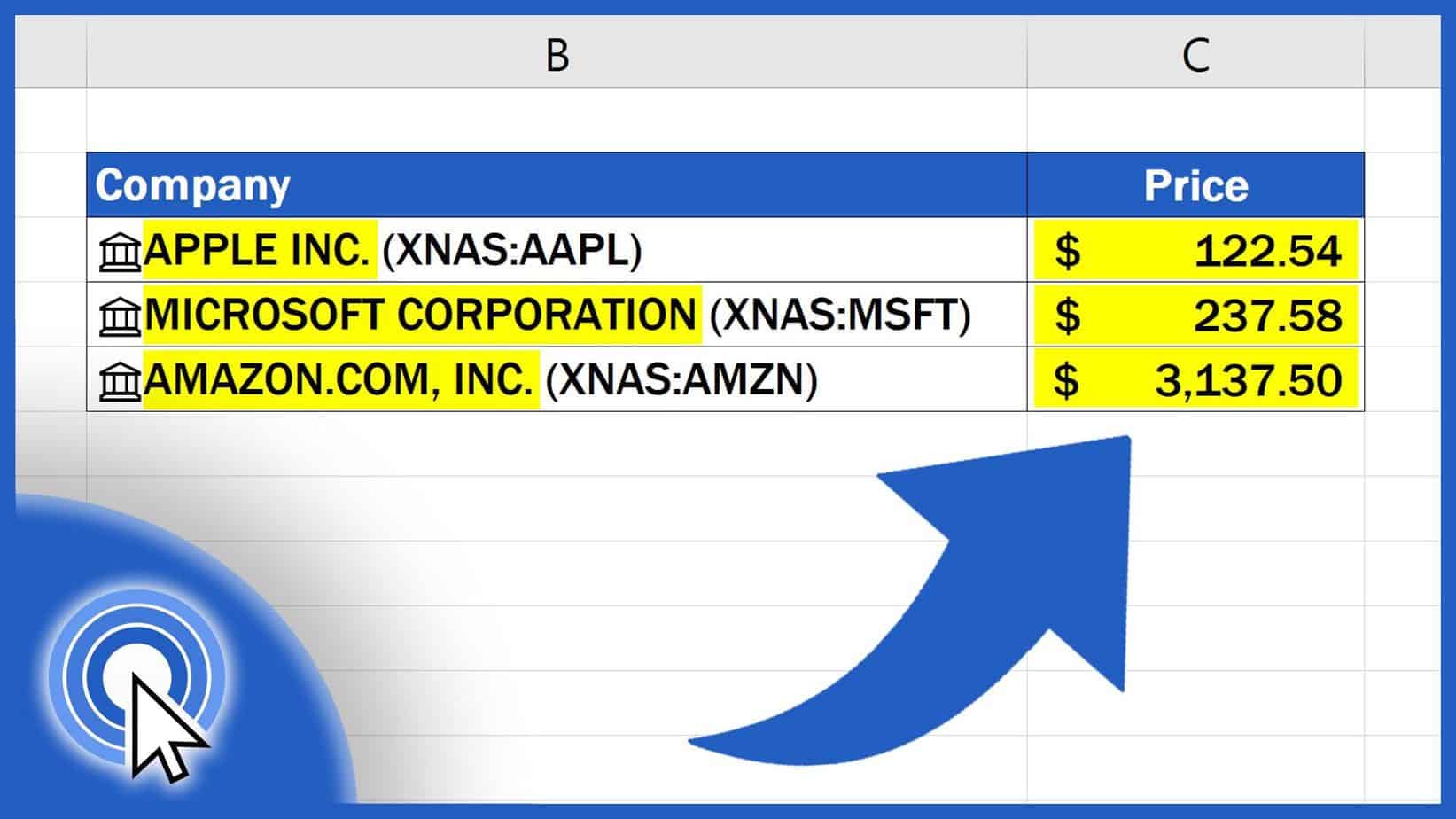 How to Get Stock Prices in Excel