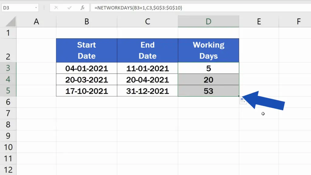  How To Calculate Working Days In Excel 