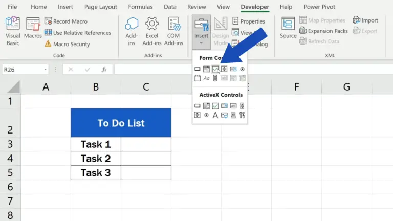 how-to-insert-a-checkbox-in-excel